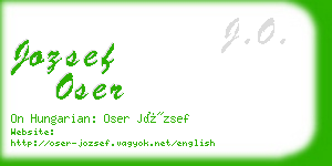 jozsef oser business card